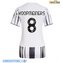 Camisa de time de futebol Juventus Teun Koopmeiners #8 Replicas 1º Equipamento Feminina 2025-26 Manga Curta